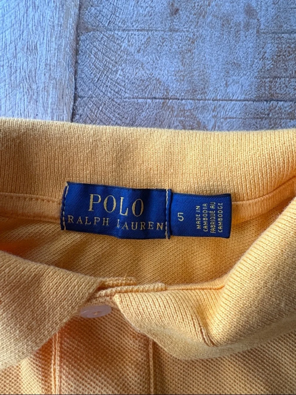 Ralph Lauren Boys Yellow Polo size 5